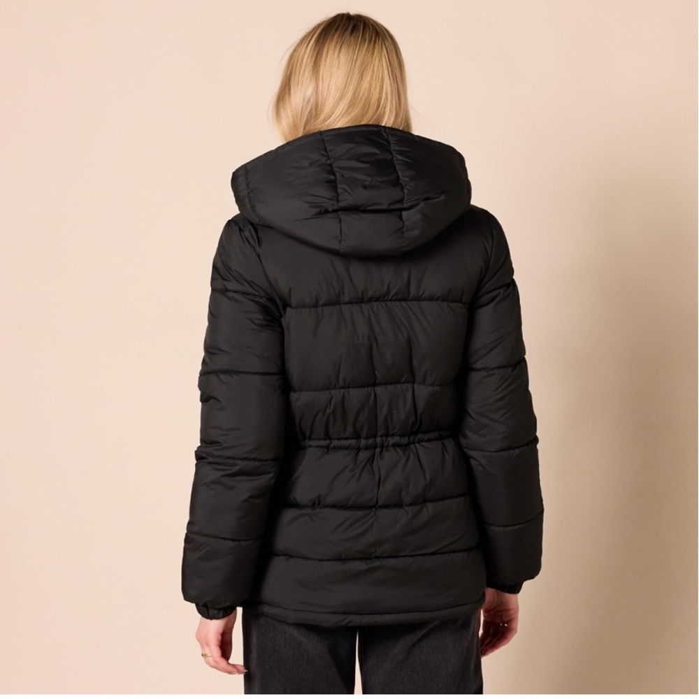 🤍Women's Heavyweight Quilted Hooded Puffer Winter Jacket with Adjustable Waist🤍 - Picture 2 of 4